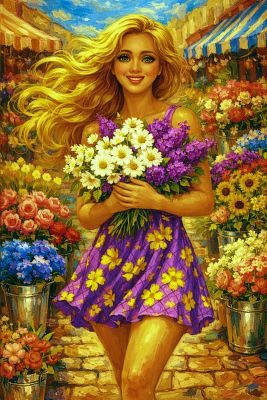 Photos of Nature and Beauty: Beauty at the Flower Market #Beauty #Flowers