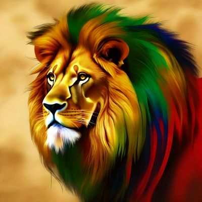 Photos of Nature and Beauty: Lion combined with Emerald, Gold, Ruby and Sapphire #Lion