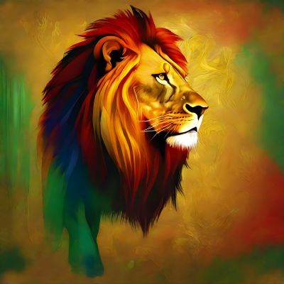 Photos of Nature and Beauty: Lion combined with Emerald, Gold, Ruby and Sapphire #Lion