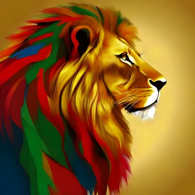 Photos of Nature and Beauty: Lion combined with Emerald, Gold, Ruby and Sapphire #Lion